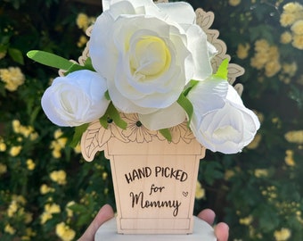 Personalized Picked for Mommy Flower Stand/Mother's Day/ Gift/ Flower Holder/ Grandmother Gift
