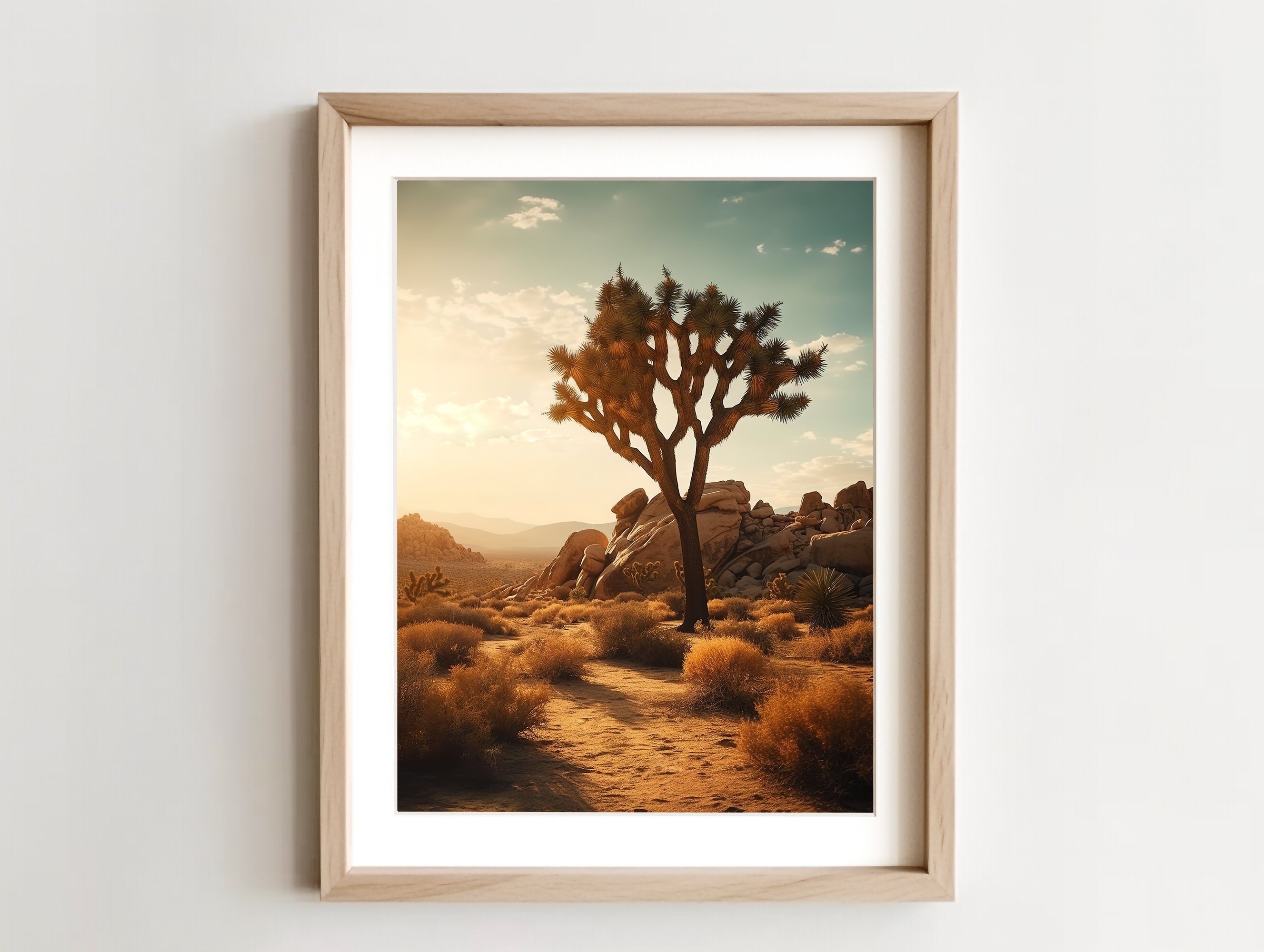 Joshua Tree Printable Wall Art / Desert Art Print / Wall Decor ...