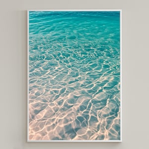 Crystal Water Digital Download / Ocean Printable Art / Art Print / Wall Decor / Coastal Printable / Beach Wall Art / Beach Digital Print