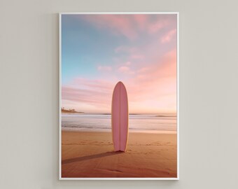Surfplank digitale download/surfen print/Art Print/surfer Wall Decor/kust afdrukbare/muur kunst/strandhuis digitale print/poster