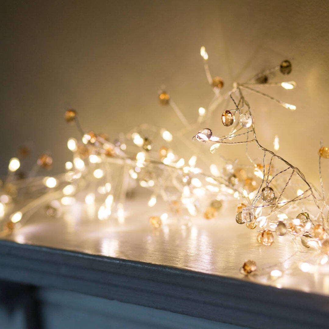 Coco Cluster String Lights Indoor Fairy Light Chain Garland Battery ...