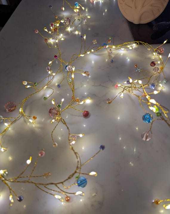 String Kaleidoscope LED Folk Fairy Garland Lights