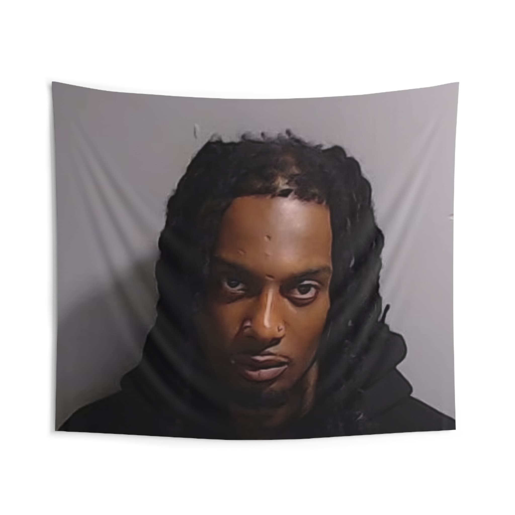 Playboi Carti Mugshot 2024 flag Tapestries
