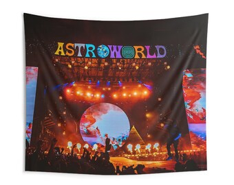 Astroworld Concert Wall Tapestries Flag