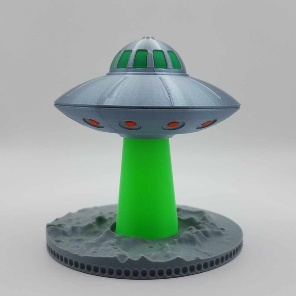 Lampe de bureau / veilleuse UFO / Bougie chauffe-plat / Cadeaux de moins de 20 ans - Idées cadeaux / Area 51 / UAP / X Files / Retro / Sci Fi / Geek Gift -