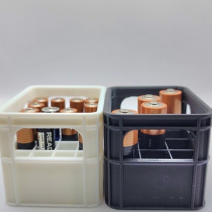 Customizable & stackable beer crate for AAA / AA batteries! Storage savers! gifts - beer crates!