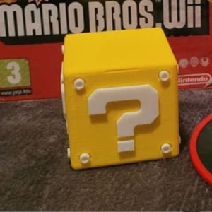 3D Gedruckt Mario Frage Block Nintendo Switch Spiel halter. 10/6fach Schlitzversionen