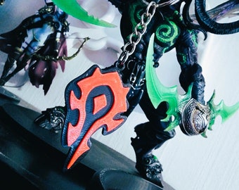 World of Warcraft keyrings - WOW HORDE - For the Horde!