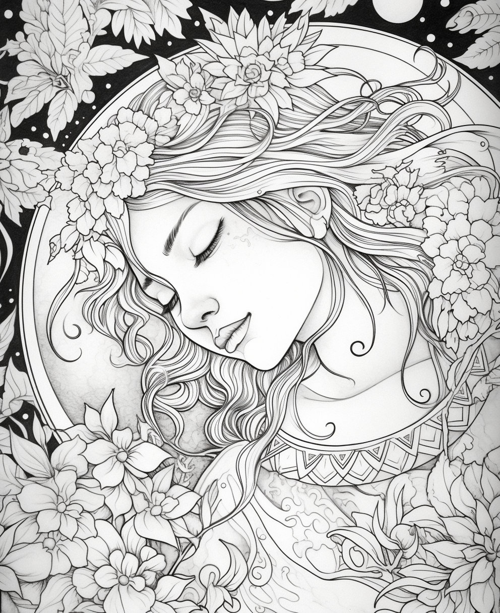 20 Fairy Fantasy Coloring Pages - Adults & Kids - Instant Download ...