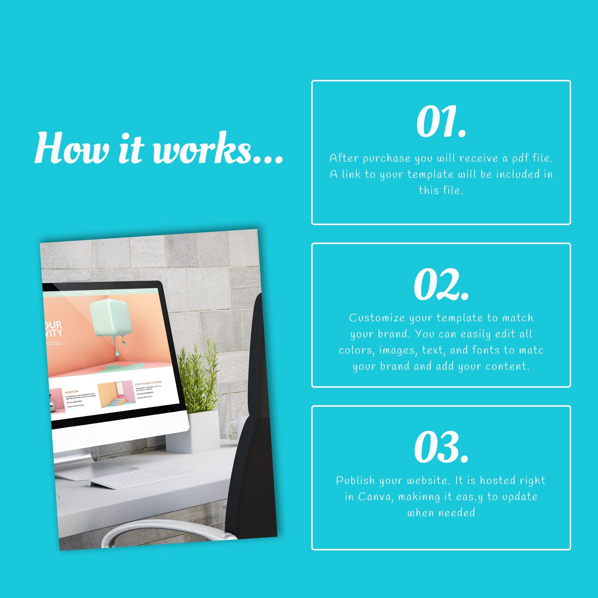 Restaurant Canva Website Template, Easy-to-use Design, Done-for-you ...