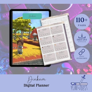 Dinkum Digital Game Guide & Planner - Breezy Autumn Update for GoodNotes and PDF reader/annotation apps