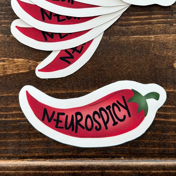 Disability Pride-Neurospicy Pepper Vinyl Matte Sticker Decal
