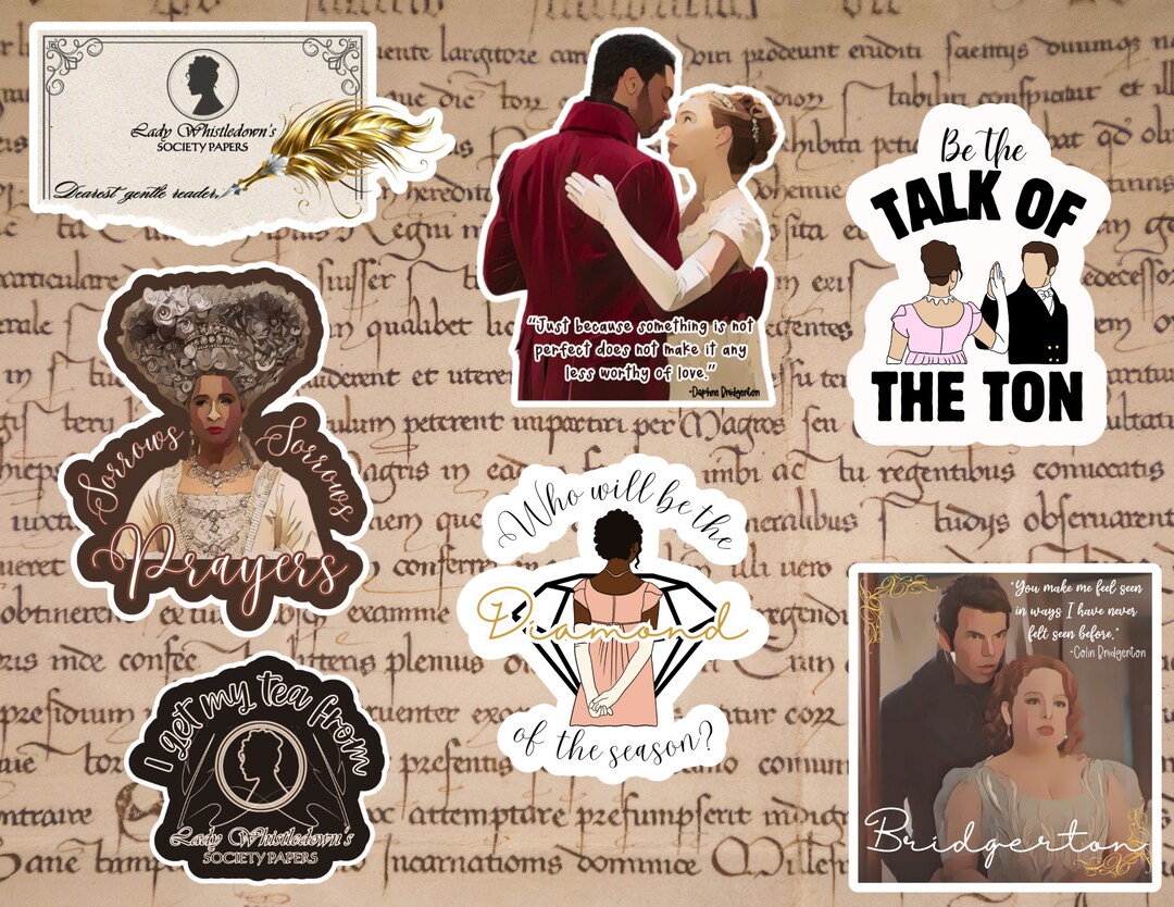 Bridgerton Sticker Bundle Special Waterproof Matte Vinyl Sticker or ...