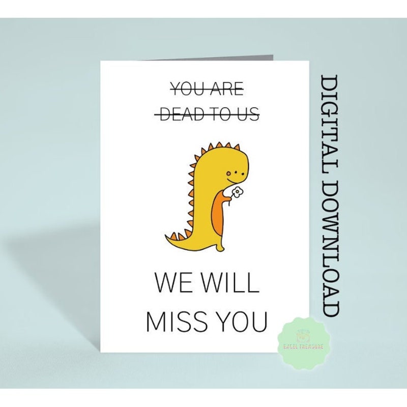 We Will Miss You Card - Etsy