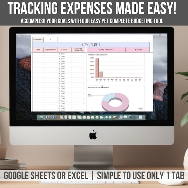 Expense Tracker Spreadsheet Google Sheets Expense Tracker Template Spending Spreadsheet Personal Finance Google Sheets Expense Planner Sheet