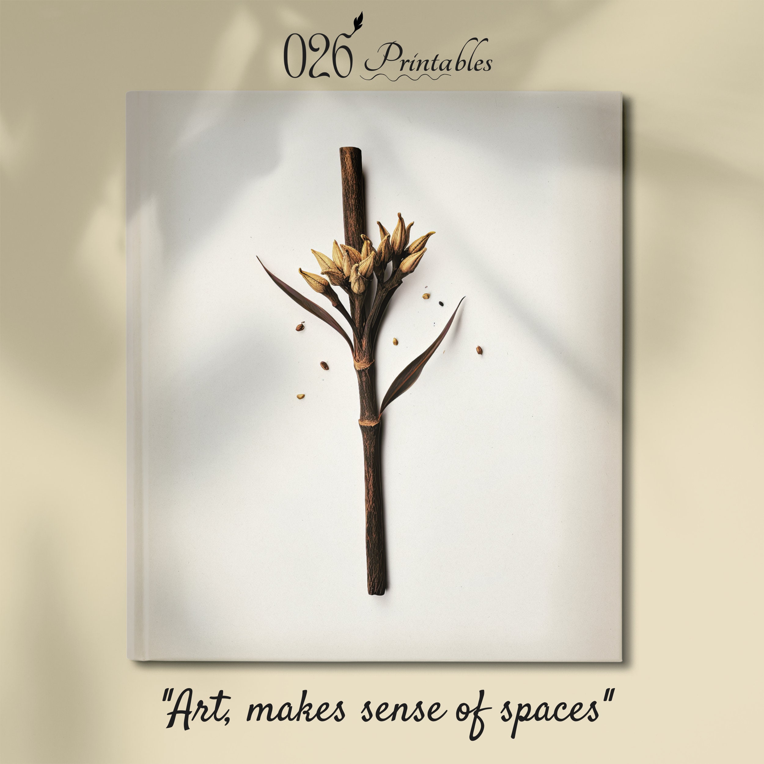 Printable Clove Painting, Printable Clove Flower, Clove Artwork