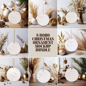 Christmas Ornament Mockup Canva Ornament Mockup Bundle Ceramic Ornament Mockup Canva Sublimation Ornament Mockup Circle Ornament Mockup