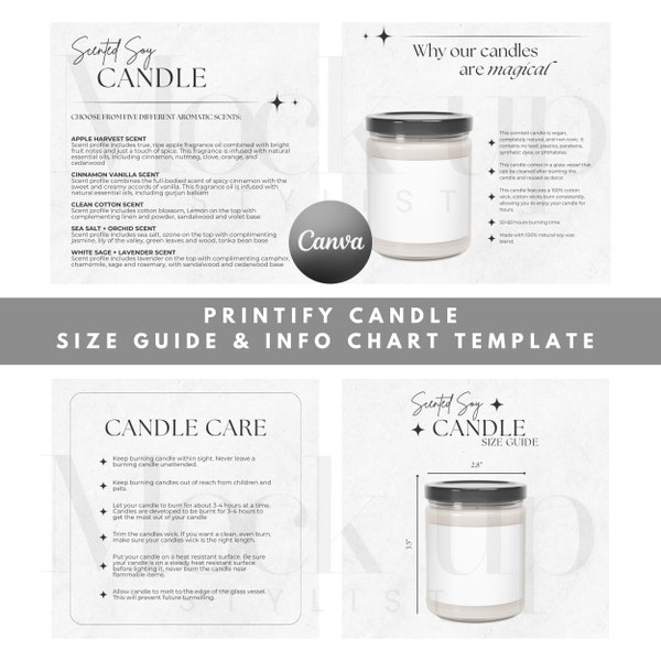 Soy Candle Size Guide Soy Candle Mockup Jar Candle Mockup Soy Candle Sizing Chart Candle Mockup Size Chart Printify Candle Size Chart