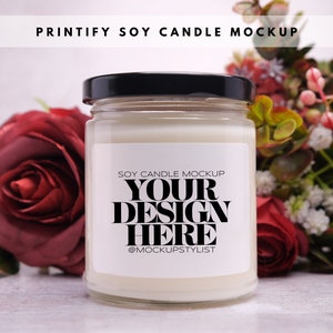 Valentine Candle Mockup, Scented Candle Mockup, Soy Candle Mockup, Mothers Day Candle Mockup, Candle Mockup Printify, Candle Tag Mock up