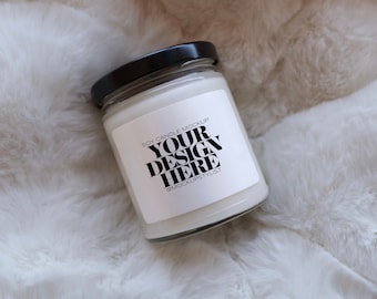 Printify Soy Candle Mockup Minimalist Candle Mockup Candle Mockup Jar Candle Mockup Soy Candle Mockup Candle Mockup 9oz