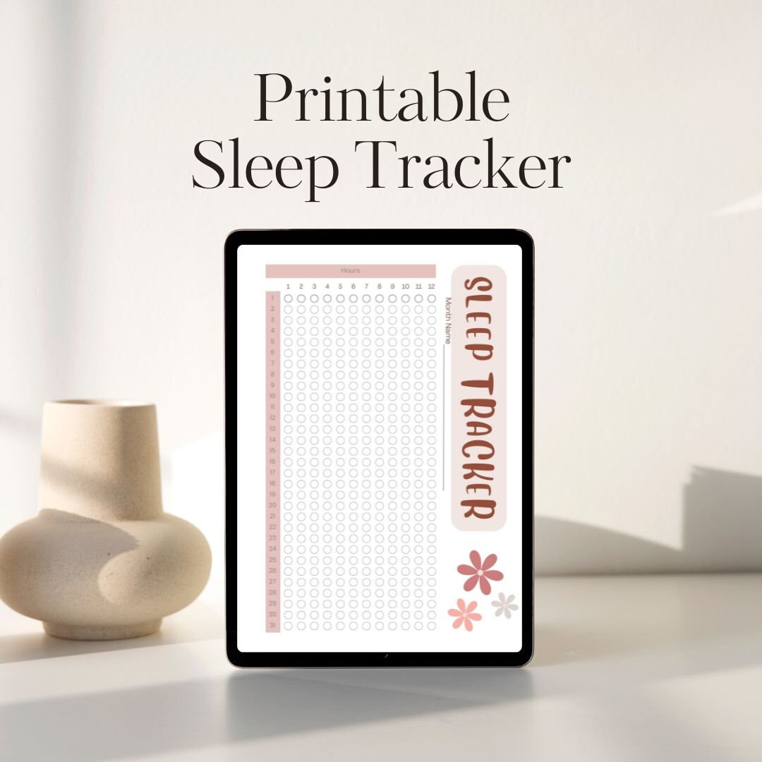 Printable Sleep Tracker, Monthly Sleep Chart, Printable Sleep Log ...