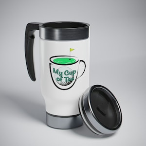 Stainless Steel Travel Mug with Handle, 14oz