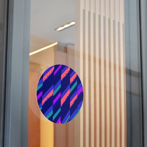 Geometrical Round Vinyl Stickers, Abstract