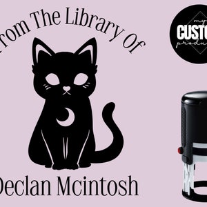 From the library of embosser, Library Embosser with cat ,Custom