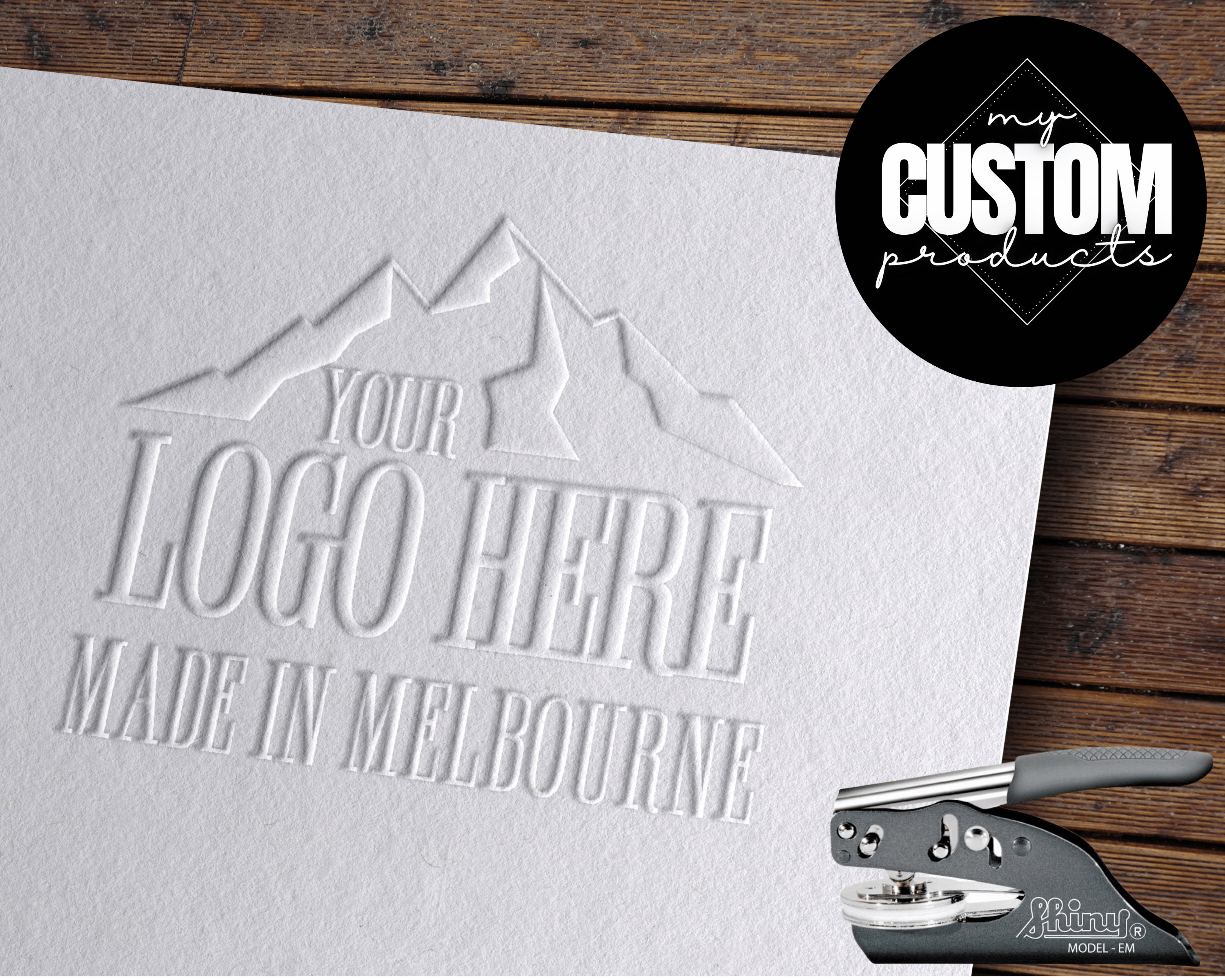 Custom Rubber Stamp - Logo Stamp - Business Branding - Return Address -  Wedding - Business Card - Personalized text or image - Self Inking