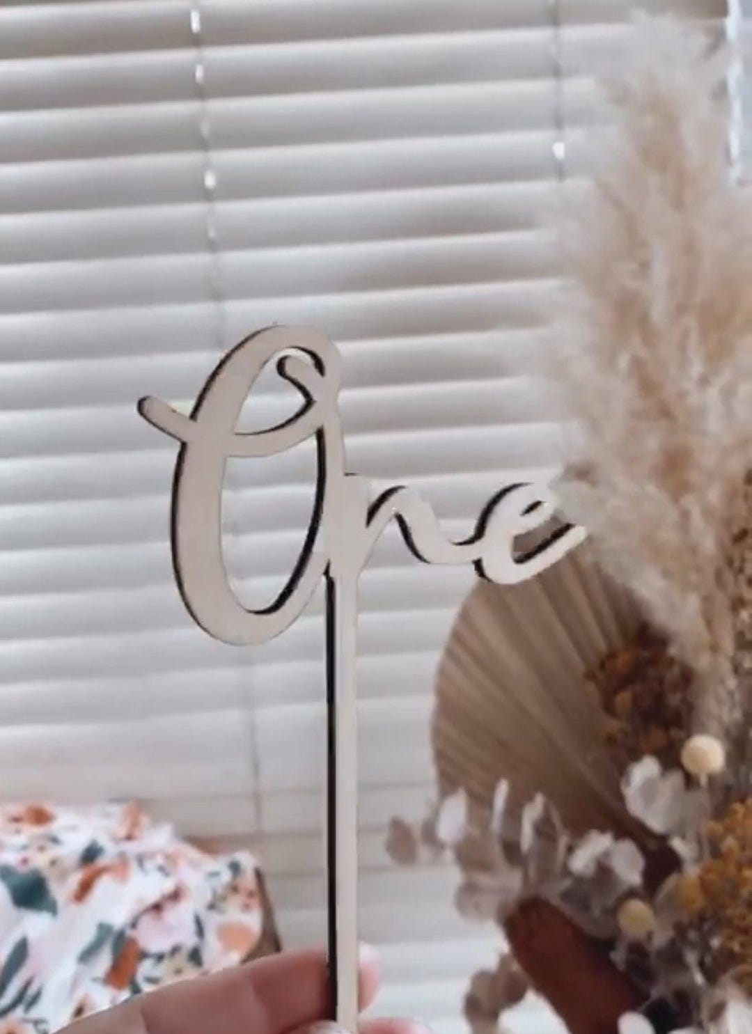 1st Birthday Cake Topper - ONE, First Birthday Cake Topper, Birthday ...