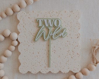 Two Wild - deuxième décoration de gâteau d'anniversaire, 2e anniversaire, décorations de gâteau d'anniversaire pour enfants, décoration de gâteau acrylique