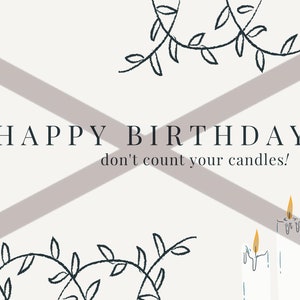 Minimalistic Birthday Card
