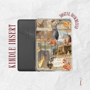 Throne of Glass Inspired Kindle Insert | Kindle Printable | Clear Case Insert | Kindle Aesthetic | Kindle Stickers | Digital Download