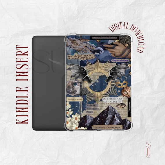 ACOTAR Inspired Kindle Insert | Kindle Printable | Clear Case Insert | Kindle Aesthetic | Kindle Stickers | Digital Download