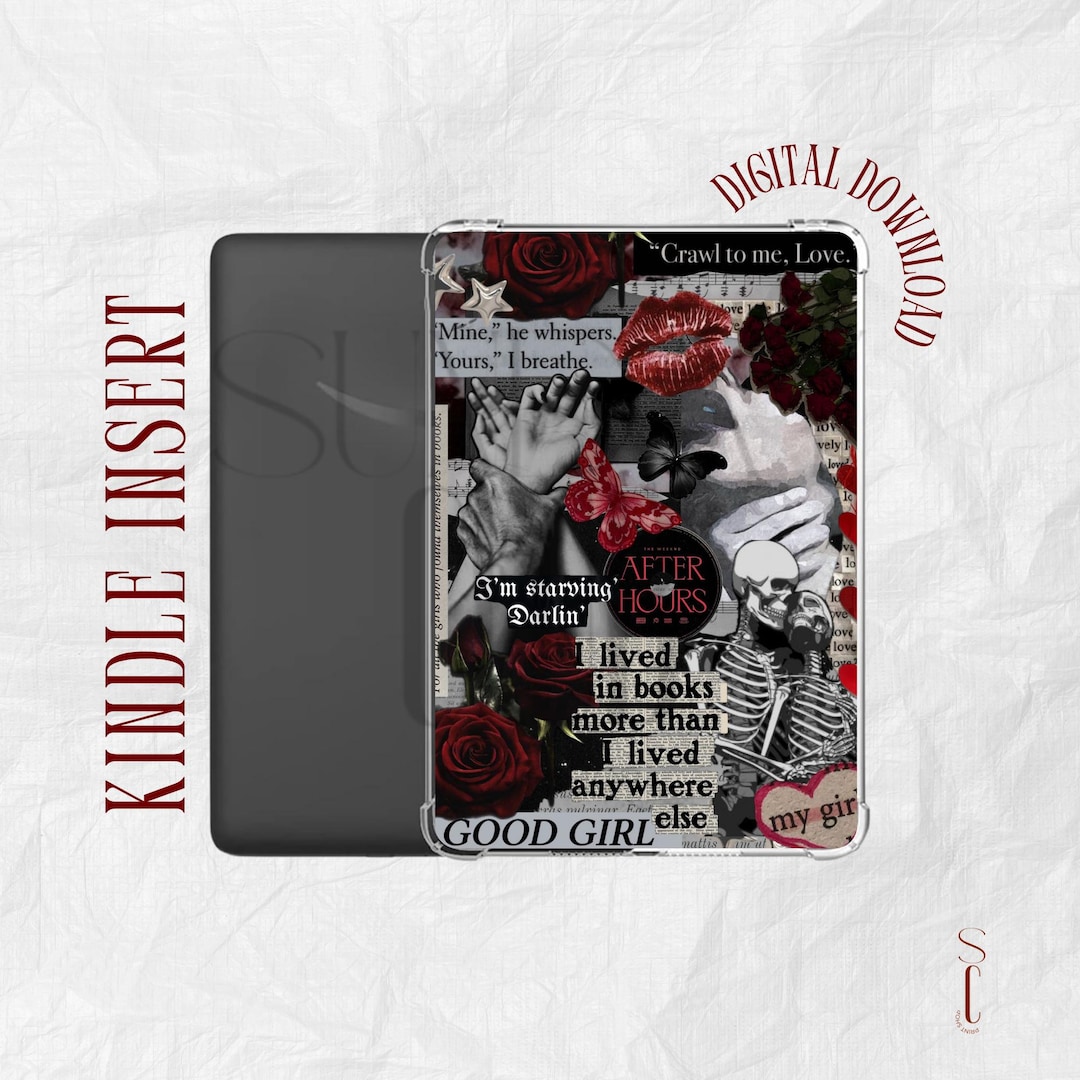 Dark Romance Inspired Kindle Insert | Kindle Printable | Clear Case ...