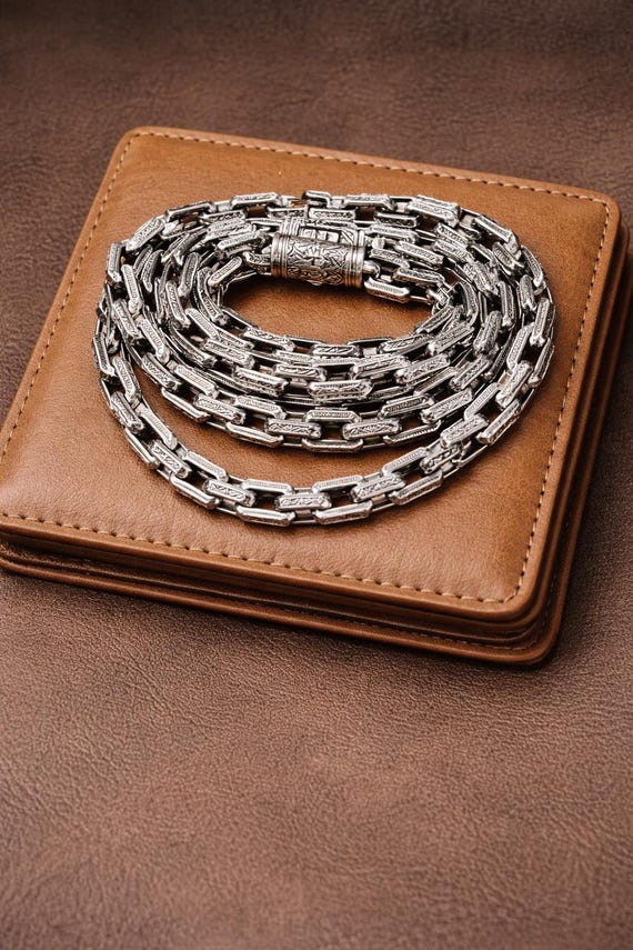 Heavy Link Sterling Silvery Pants and Wallet Chain: Unisex