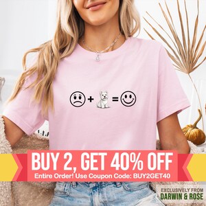 ウエストハイランドホワイトテリアのママシャツ、かわいいウェスティ愛好家Tシャツ、犬のママへのギフト、愛らしい子犬のデザイン、楽しいペットの親向けアパレルDXT0195