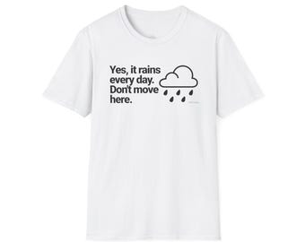 Seattle Rain tshirt gift for seattle fan tee