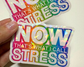 NOW That’s What I Call Sticker/Stress Sticker/Holographic Sticker/Water Bottle Sticker/Millenial/y2k/90s/Rainbow/Laptop Sticker