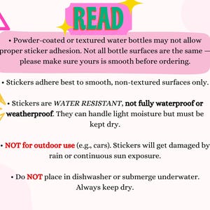 Custom Mean Girly Style Sticker/Fetch/Burn/90s,y2k,millenial/Holographic Die Cut/Personalized, hydroflask, waterbottle, gifts image 5