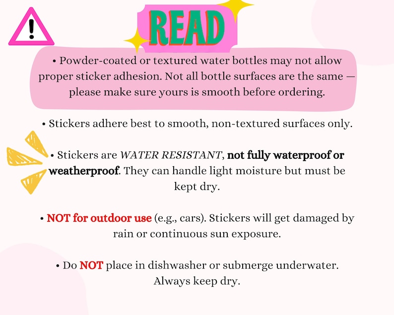 Custom Mean Girly Style Sticker/Fetch/Burn/90s,y2k,millenial/Holographic Die Cut/Personalized, hydroflask, waterbottle, gifts image 5