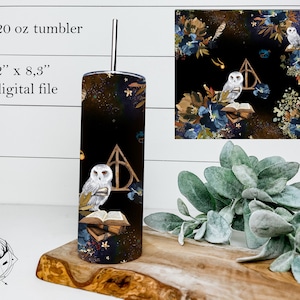 20oz Straight Tumbler Sublimation Design, Digital Download, Magical Fall