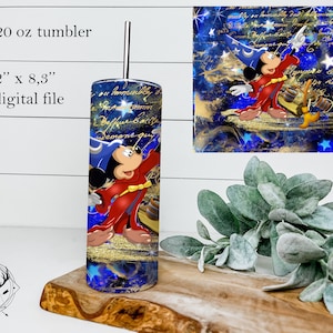 20oz Straight Tumbler Sublimation Design, Digital Download, Fantasia