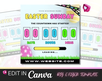 Folleto de Pascua, Venta de Pascua, Folleto Especial de Pascua, Plantilla de Pascua, Folleto de Venta Flash, Folleto de Venta, Folleto del Domingo de Pascua, Folleto de Cuenta Regresiva, Pascua