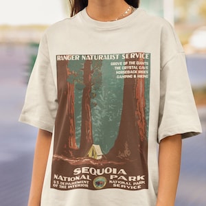 Vintage Sequoia National Park Tshirt | Outdoorsy Aesthetic Shirt | Outdoor Tee | Vintage Clothing | Oversized Tee