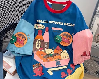 Harajuku T-Shirt | Vintage Japanese Tee | Y2K Style Cotton T-Shirt