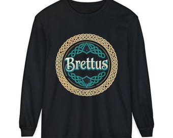 Celtic Long Sleeve Shirt: Unisex Garment-Dyed Ring-Spun Cotton Tee
