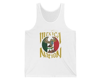 Mexica Nation Unisex Tank Top: Aztec Culture, Ethnic Pride