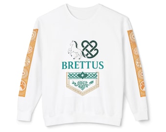 Retro Brettus Sweatshirt For Fashion Lovers | Celtic Horse Graphic Crewneck | Stylish Brettus Lightweight Shirt | Cozy Cotton Daily Wear