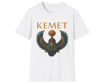 Vintage Kemet T-Shirt For History Lovers | Egyptian Symbol Printed Unisex T-Shirt Gift | Graphic Pharaoh Shirt | Casual Daily Wear Top